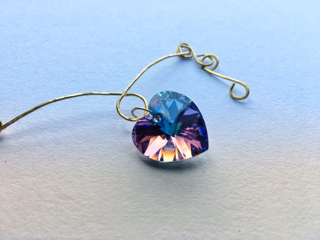 Make this wire necklace. Wire wrapping technique