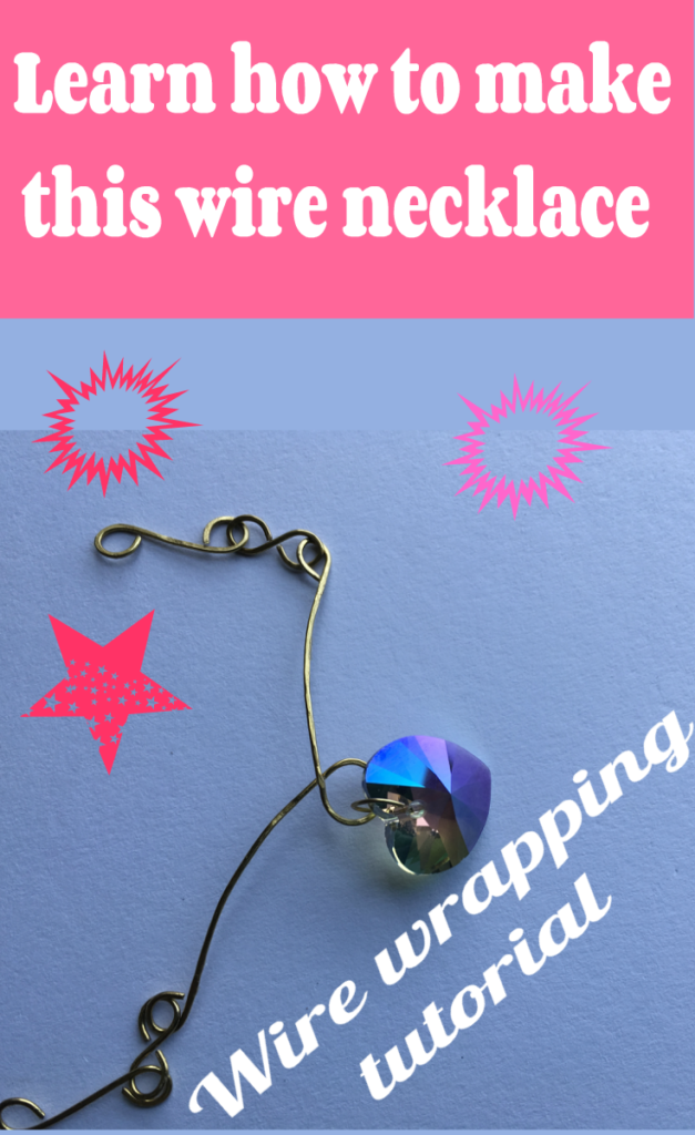 Make this wire necklace. Wire wrapping technique