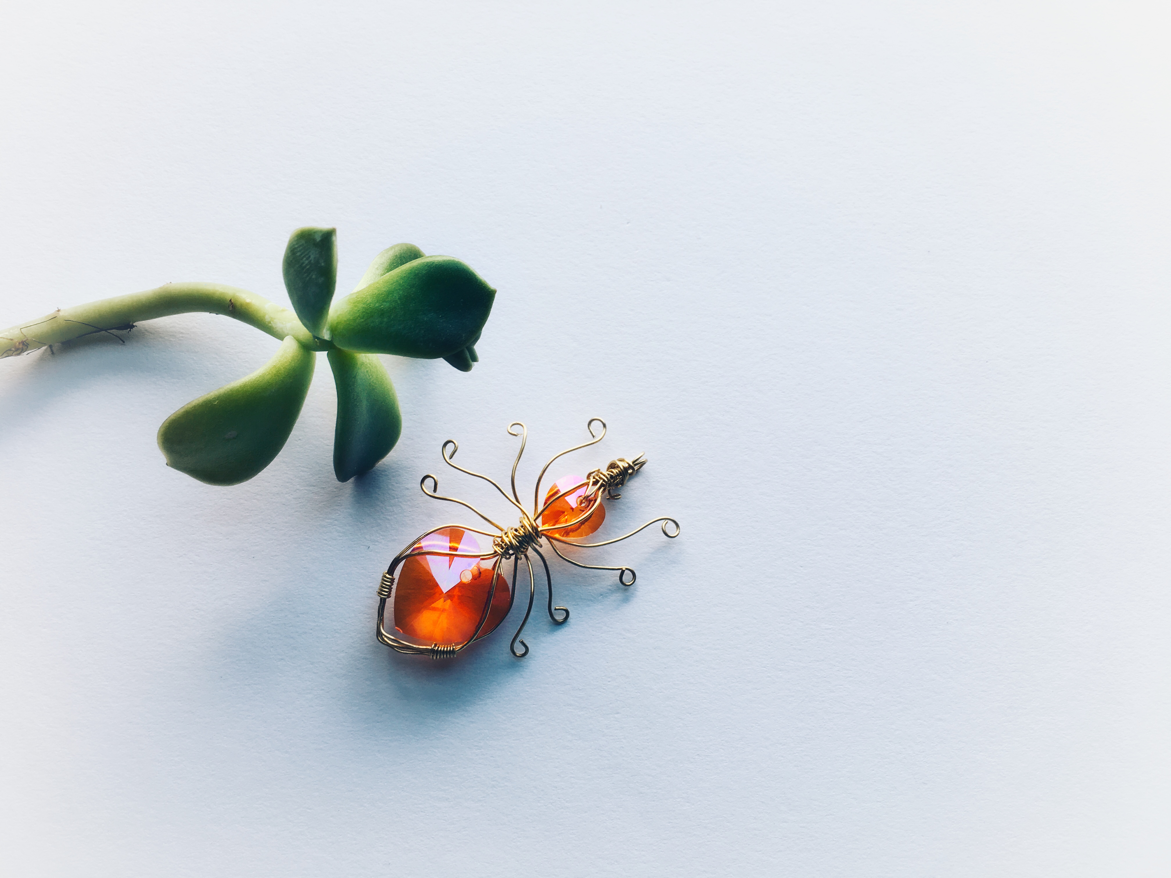 Halloween inspired spider necklace