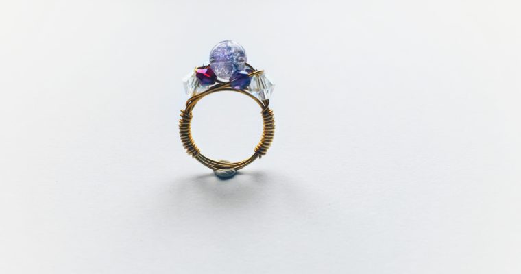 Wire wrapped ring tutorial | Amethyst Crown Ring