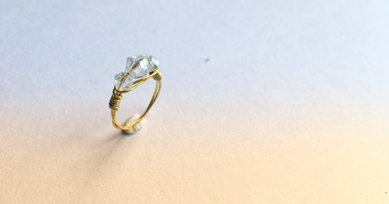 Wire wrapped ring tutorial | Diamond Trilogy ring